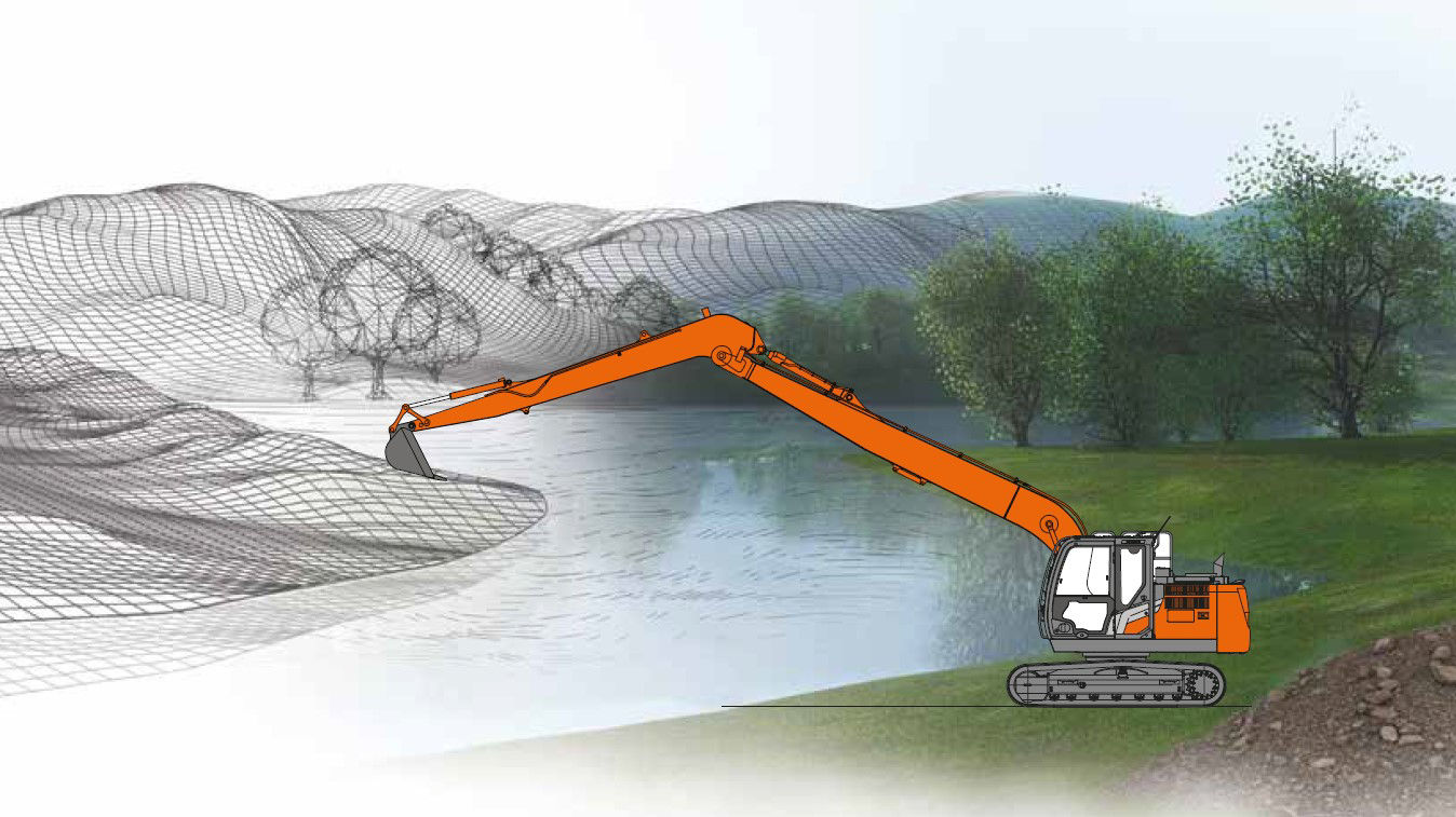 ZX130-7 SLF Super long front excavators - HitachiCM Europe